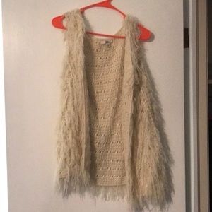 YA Los Angelos frayed vest